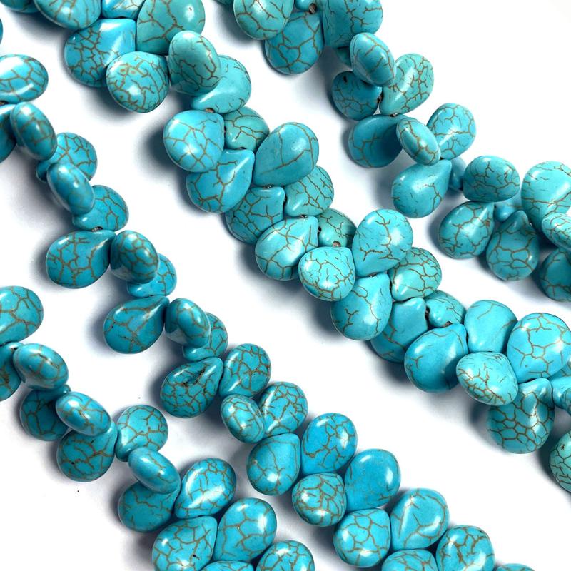

Other Natural Stone Beads Straight Hole Melon Seed Shape Blue Turquoises For Jewelry Making DIY Bracelet Necklace Accessories