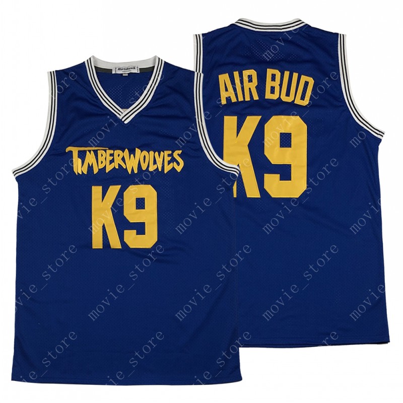 

Men's Air Bud K9 Timberwolves Blue Basketball Jersey Stitched