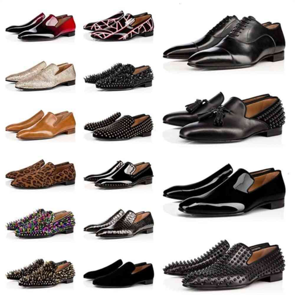 

Classical 2021 Red Bottoms Men Women Dress Shoes Spikes Sneakers Suede Black White Leather Designers Mens Trainers Luxurys Lo NewYorkJersey
