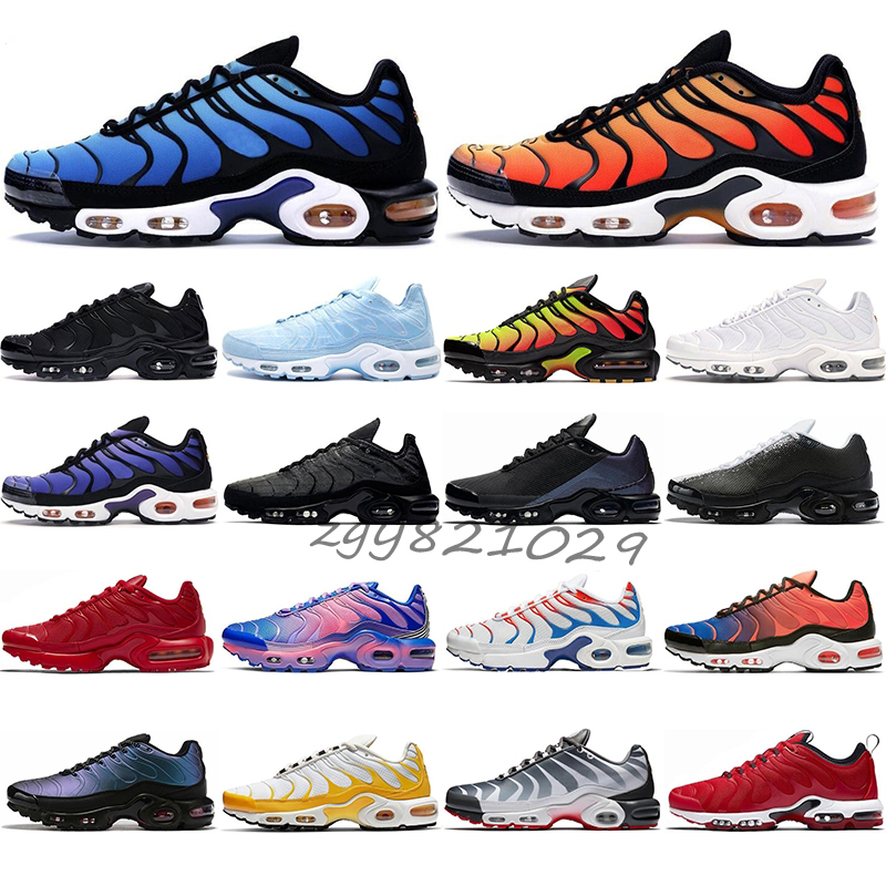

2021 top Tn SE Running Shoes Triple White Volt Black CRISMON Just Blue Orange GRAPHICAL TIGERS Women Mens Trainer Sports Sneakers 36-46 V77, Color 1