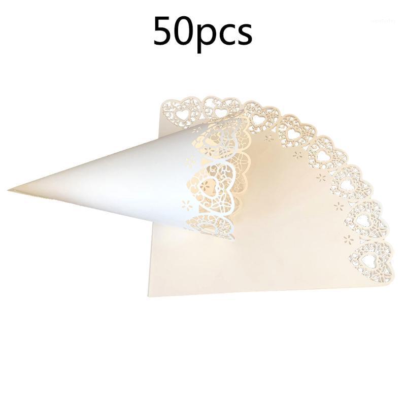 

Party Decoration 50/100pcs Paper Lightweight Event Accessory DIY Home White Flower Tube Confetti Cone Scatter Flowers Space Saving Wedding