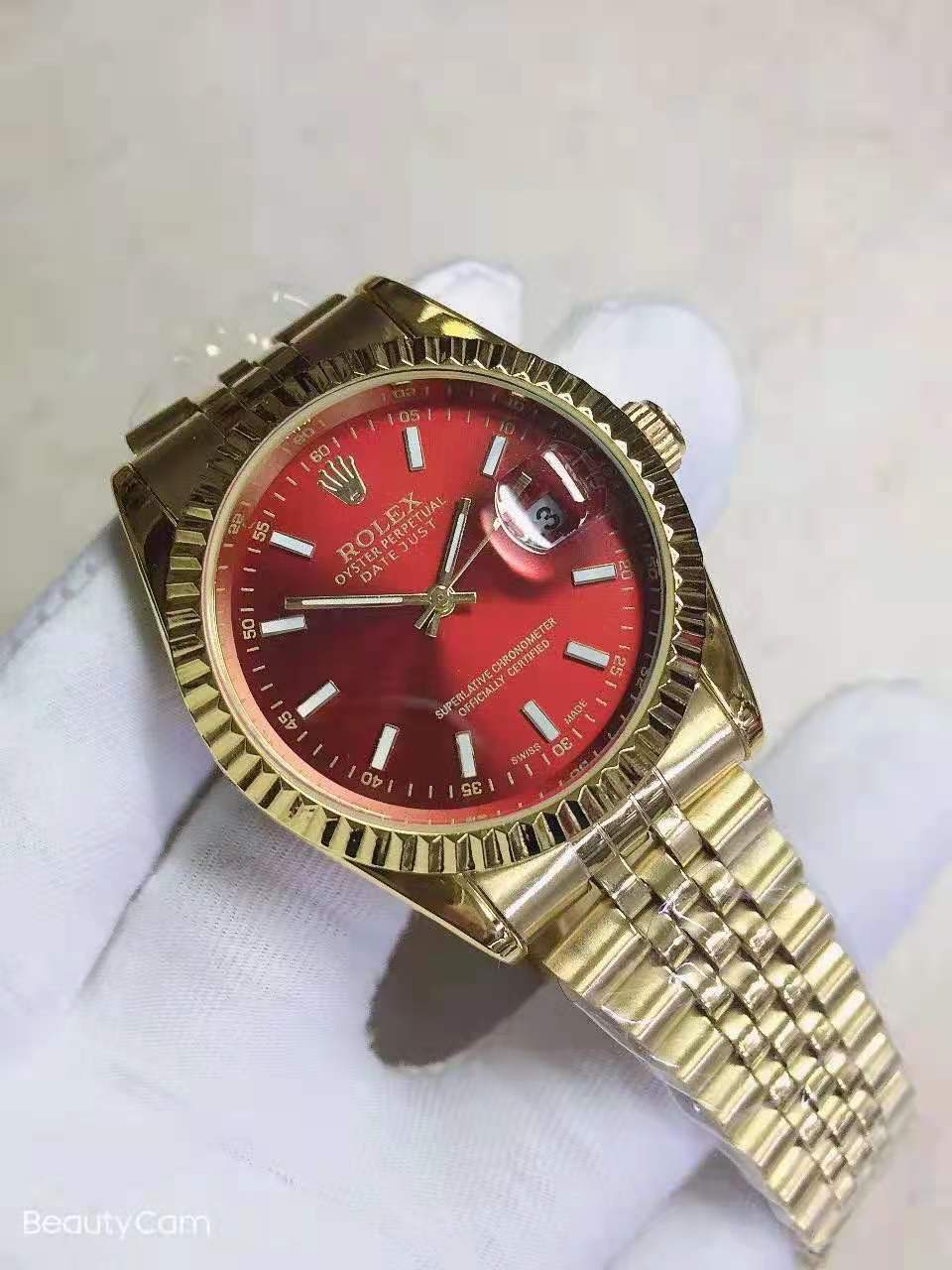 

2021 high quality men's watch stainless steel luxury large dial simple fashion calendar waterproof multiple colors can be wholesale, Customize