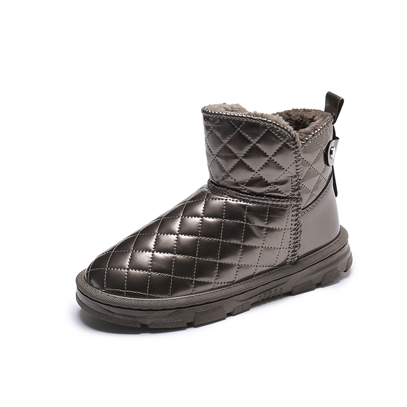 

winter snow boots women designer waterproof wool lining cashmere pashm flats shoe loafers lady warorwar brand yn9-c83, Black