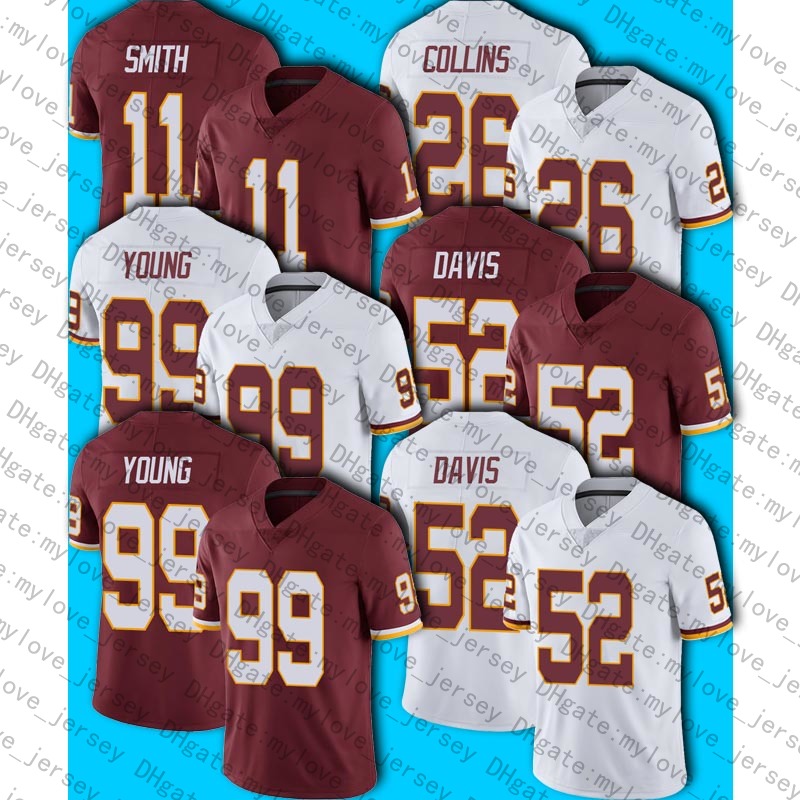 

14 Ryan Fitzpatrick 52 Jamin Davis Jersey 99 Chase Young 11 Alex Smith Jerseys 24 Antonio Gibson 26 Landon Collins Jersey Terry McLaurin, Man size s-xxxl (hongp)