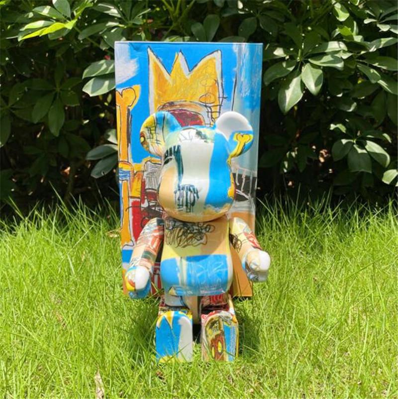 

HOT 400% 28CM Bearbrick The ABS The robot Fashion bear Chiaki figures Toy For Collectors Be@rbrick Art Work model decoration toys gift