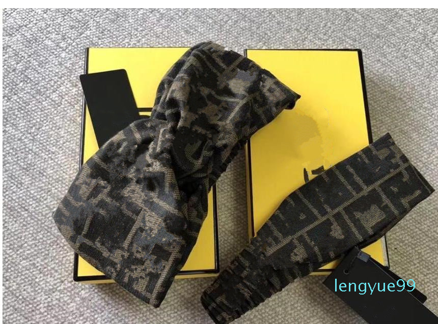 

Hot Cotton Elastic Heabands hair bands for Women High Quality Designer letter headband Headwraps Bandanas Gift Drop