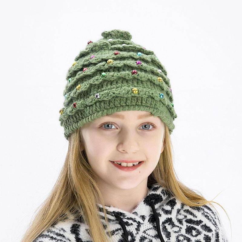 

Beanies Woolen Hat Winter Holiday Christmas Tree Stars Men Warm Riding Women Hats And Cold Crochet Caps Ear N8C5