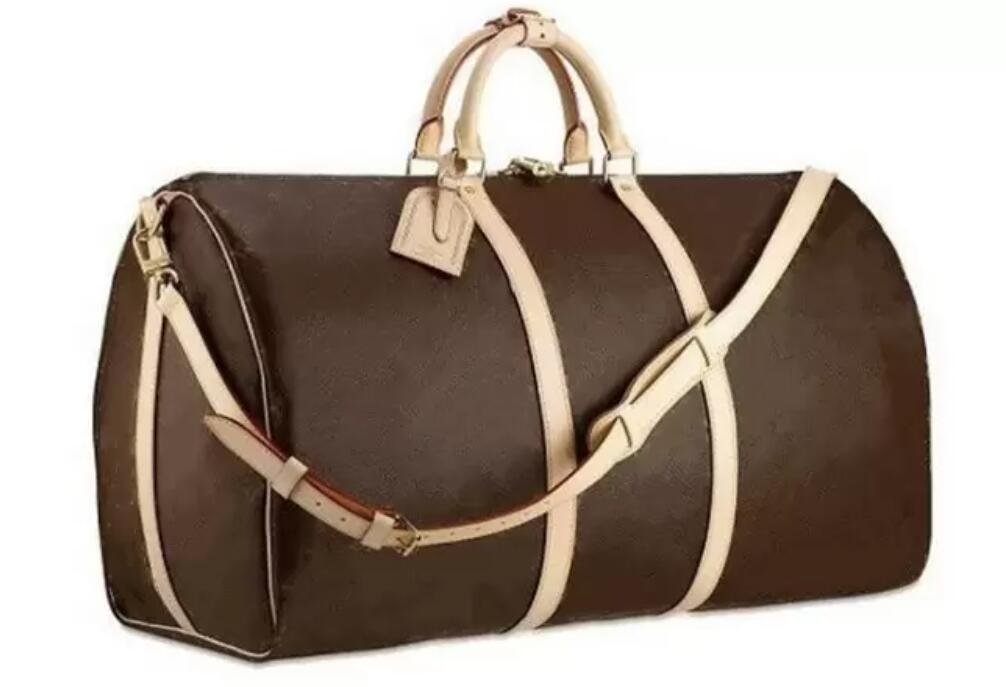 

high quality Double duffle bag Duffel Bags luggages Travelling handBags Women large capacity luggage bag baggage waterproof handbag Casual Travel SIZE 60CM, 60cm brown grid