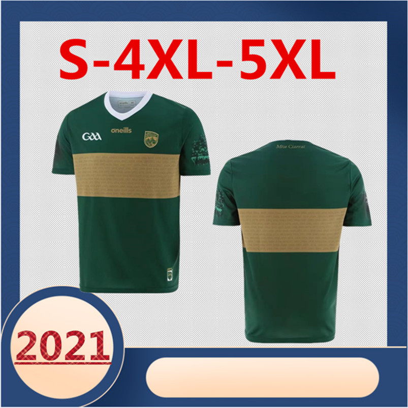 

2021/22 Kerry GAA 2 Stripe Home / Away / Commemoration / Vest Jersey Size: S-4XL-5XL (Print Custom Name Number)Top Quality, Black