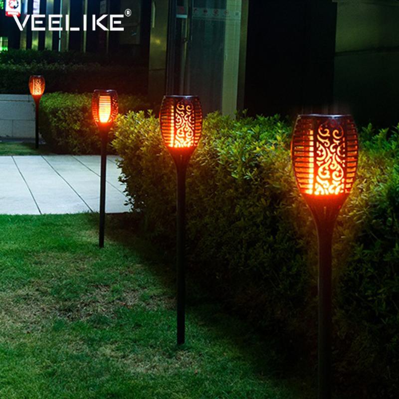 

Lawn Lamps Solar Simulation Flame Light Outdoor Garden Household Waterproof LED Villa Decorative Street