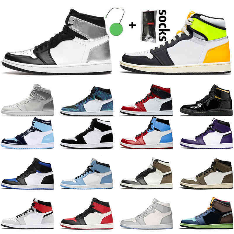 

2021 High GS Jumpman 1 Basketball Shoes Top Quality Men Womens 1s Sneakers Trainers Mid Barely Orange Digital Pink Light Smoke Grey Bio6CJQ, Item9 travis 36-46