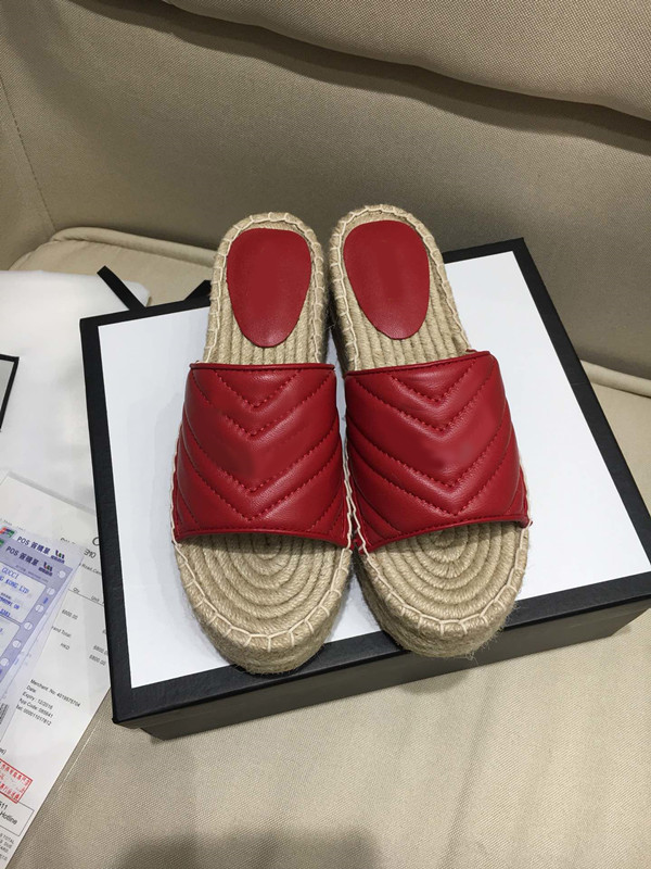 

2021 slipper women's summer fashion wear waterproof platform slope heel cool drag thick bottom high heels muffin bottoms word slippers, Red