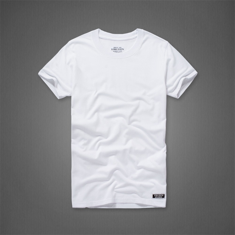 

Summer Men's T shirt 100% Cotton high quality brand t-shirt Six colors size S to 3XL 210707, 6625 black