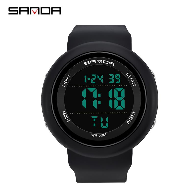 

Fashion Sports Men's Watch S Waterproof LED Digital Military Watches Stopwatch Clock For Men Relogio Masculino 2011 Wristwatches, Slivery;brown
