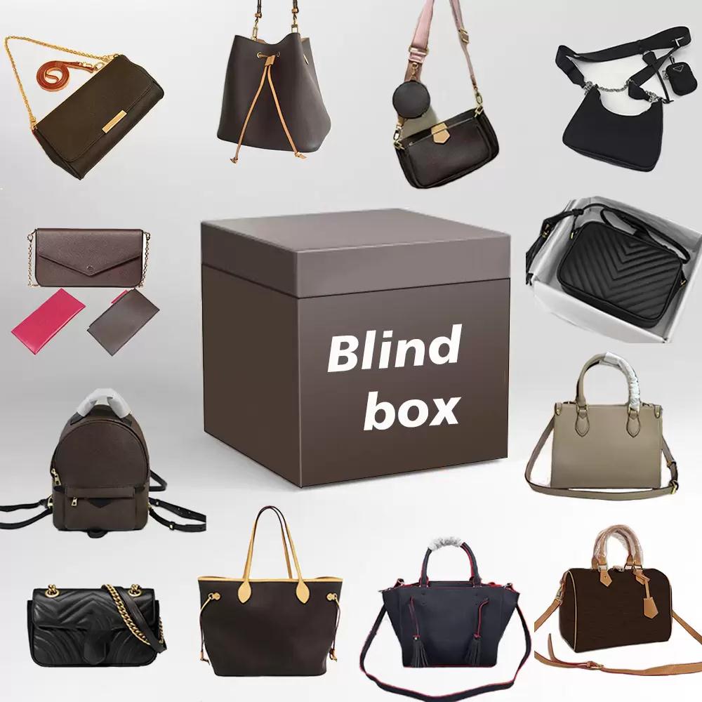 

Luxurys Designers Bags Christmas Day Lucky Boxes Random Mystery Blind Box Gift for Holidays / Birthday Value genuine leather handbag shoulder bags designer handbags, With logo designer bag