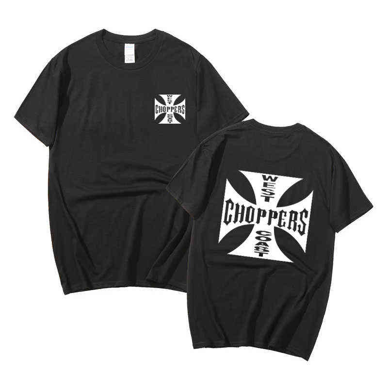 

Summer Fashion T Shirt West Coast Choppers Print Men Women Streetwear O-Neck T-Shirt Casual Cotton Short Sleeve Tshirt G1224, Gray-b01