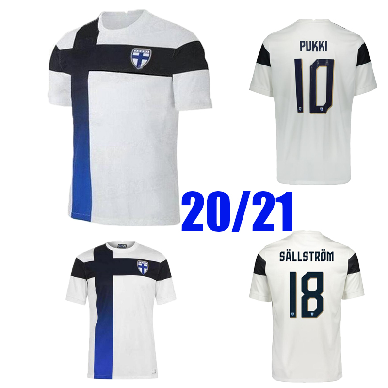 

Adult 2021 Finland Mens Soccer Jerseys PUKKI SKRABB RAITALA POHJANPALO KAMARA SALLSTROM JENSEN LOD Home Football Shirt Uniforms 20 21, Black