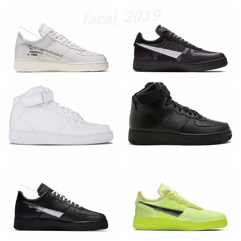 

2021 AF1 Top Quality Mens Running Shoes forcd 1 Off MCA Blue Red Silver Metallic Volt 2.0 Low Black White Green GNER 36-45 f33, Color 6