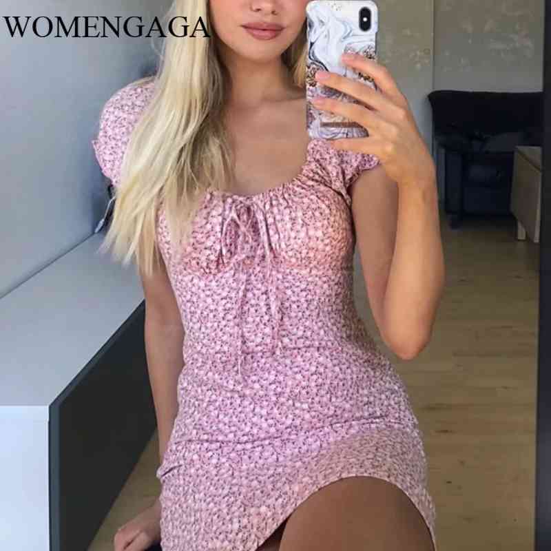 

Summer dres ruffle mini elegant casual club es vintage pink vestidos streetwear korean XRHI 210603