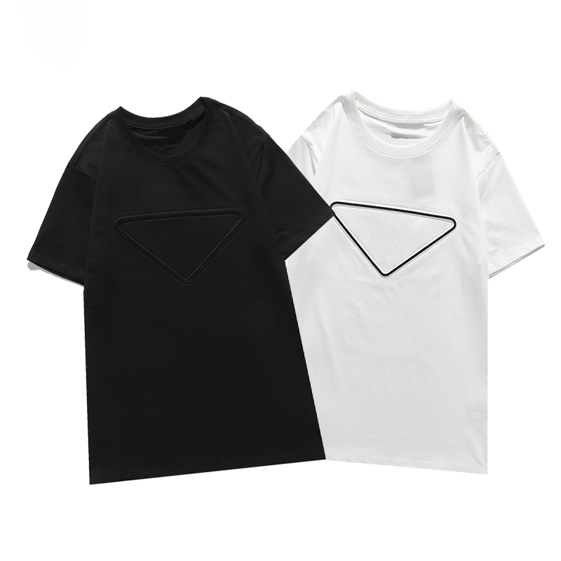 

2021 Luxury Casual T-shirt New men's Wear designer Short sleeve T-shirt 100% cotton high quality wholesale black and white size S~2XL, White;black