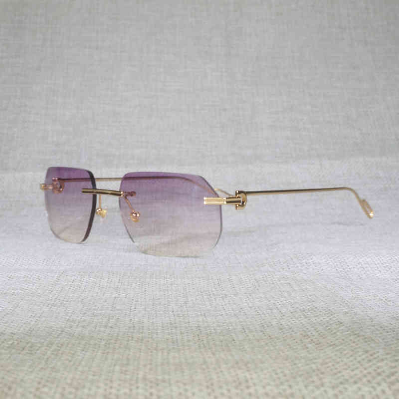 

Factory Direct Price New Lens Shape Rimless Men Accessories Outdoor Clear Metal Frame for Reading Eyeglasses Shades Women 130