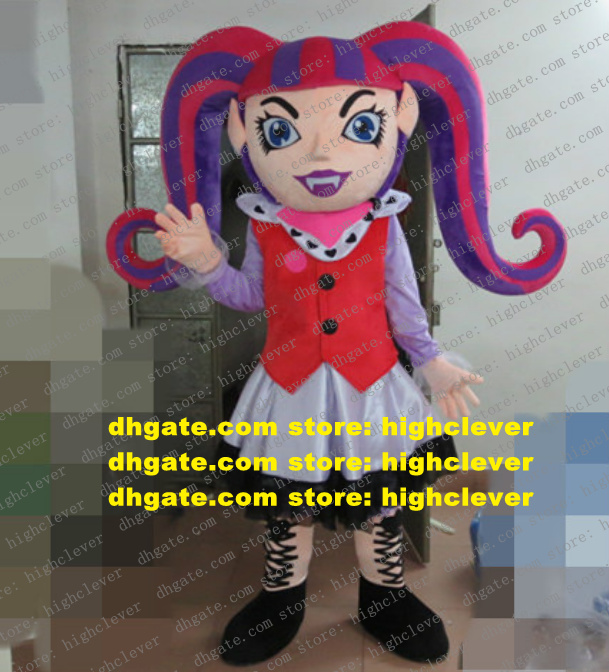 

Vampirina Girl Vampire Girls Mascot Costume Adult Cartoon Character Outfit Suit Hotel Pub Props For Performance zz7641, As in photos