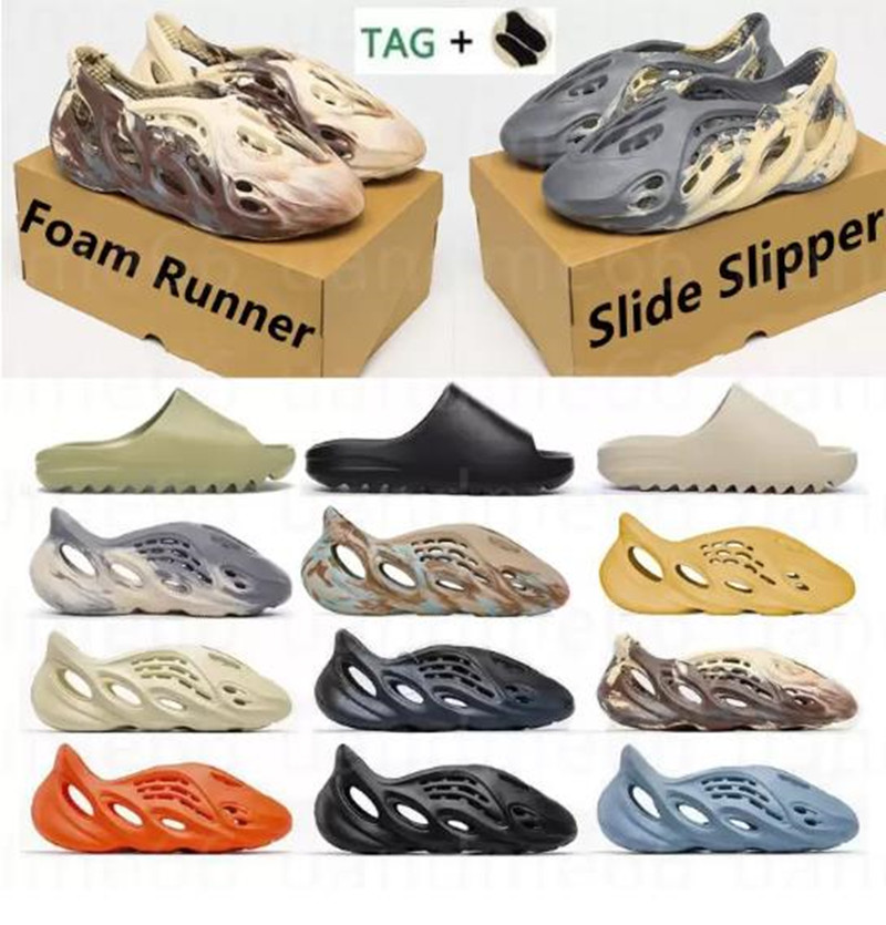 

Classic Foam Runner Slide Slippers Men's MXT Moon Resin Enflame Orange Mineral Blue Glow Green Onyx Slides Slippers Sneakers Outdoor Beach Sandals Size 36-47, Don't choose