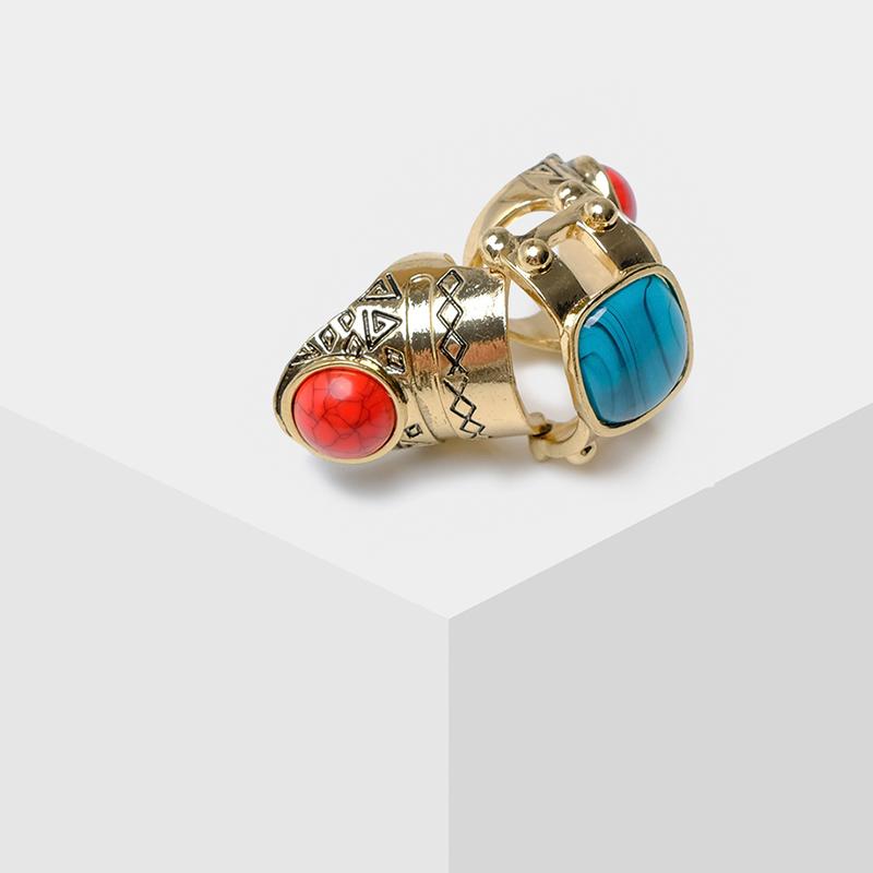 

Amorita Boutique Retro And Fashionable Ethnic Style Ring Cluster Rings