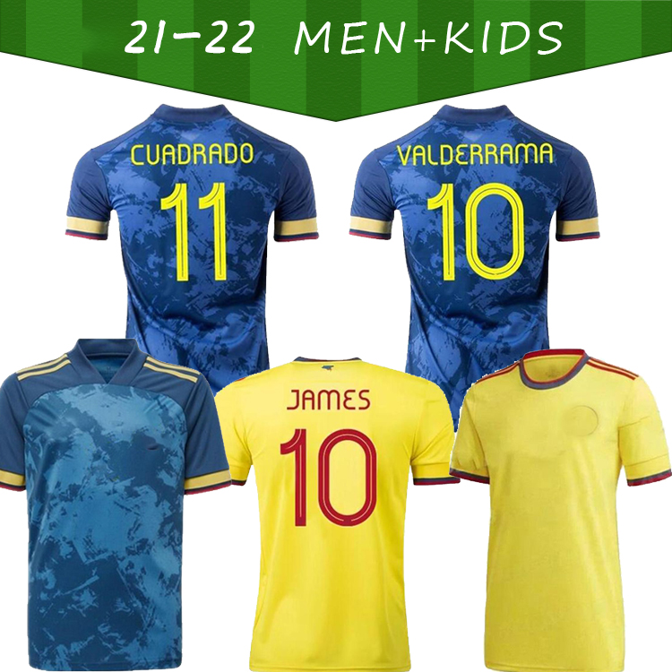 

21 22 national team Columbia Soccer Jerseys Fans version 2021 home away JAMES L.MURIEL FALCAO CUADRADO Men Women Kids Kits Football shirt Uniform, Home kid suit glby0005