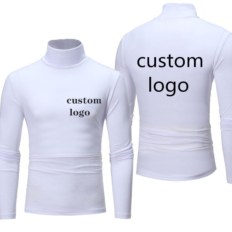 

Men's Hoodies & Sweatshirts Autumn Long-sleeved Men's Sweatshirt Custom Logo Harajuku High Quality Casual Mens T-shirt Solid Color Shirt, Black