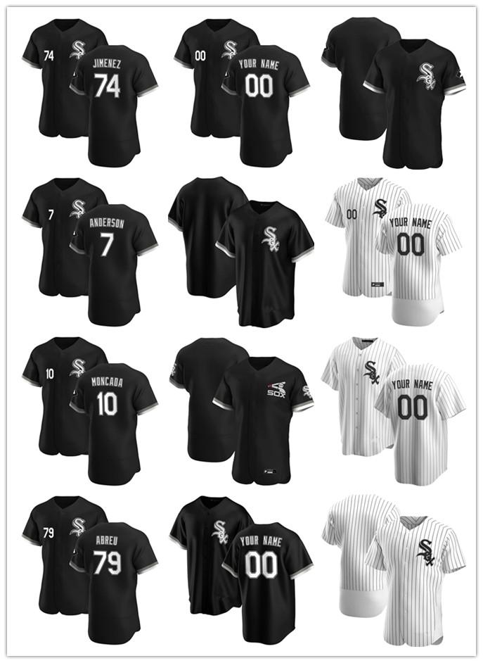 

Custom Jersey Mens women 10 Yoan Moncada 74 Eloy Jimenez 79 Jose Abreu 7 Tim Anderson Baseball Jerseys, Blue;black