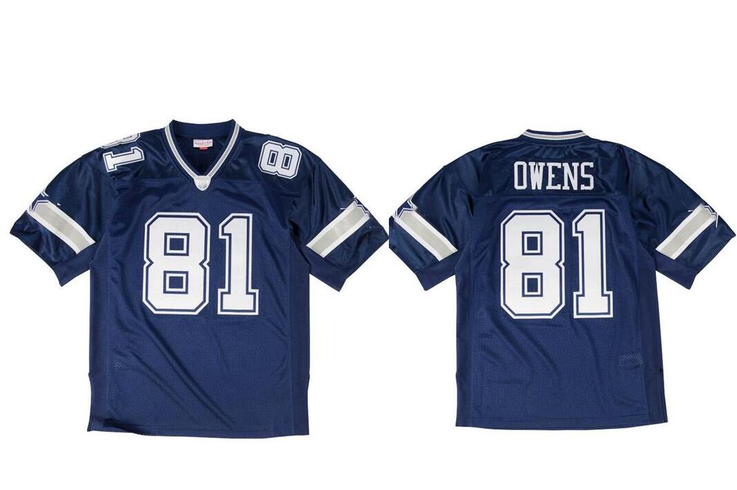 

Stitched football Jersey 81 Terrell Owens 2007 Mitchell Ness retro Rugby jerseys Men Women Youth -6XL, Stitched jersey