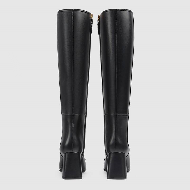 

The latest women's long high-heeled boots are made of all leather, luxurious and customized, soft and delicate 35-41, Black