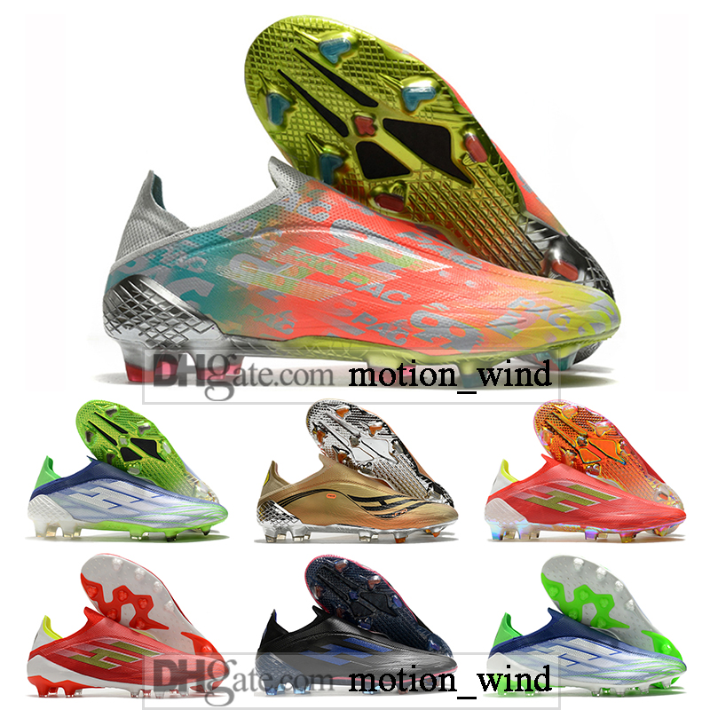 

GIFT BAG Mens High Top Football Boots X 20+ Speedflow FG AG Firm Ground Cleats Ghosted Laceless Trainers Messi F50 Outdoor Speed Flow Soccer Shoes Men Botas De Futbol, Color 6