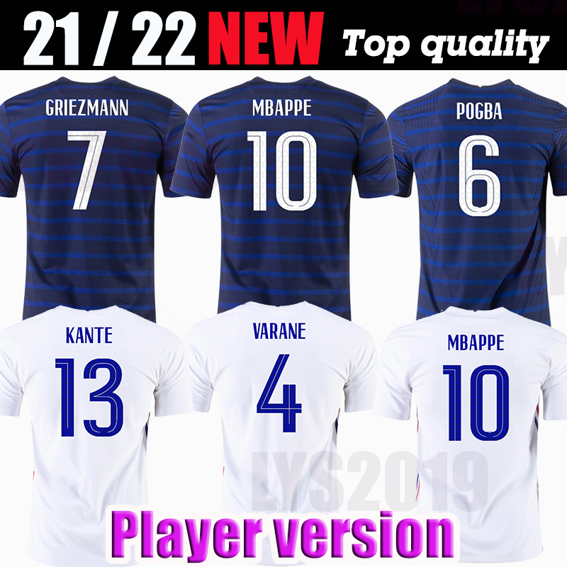 

Player version MAN GRIEZMANN MBAPPE soccer jersey KANTE Centenary POGBA shirt Maillot de football 2021 France ZIDANE GIROUD MATUIDI Kimpembe Ndombele Thauvin, 15