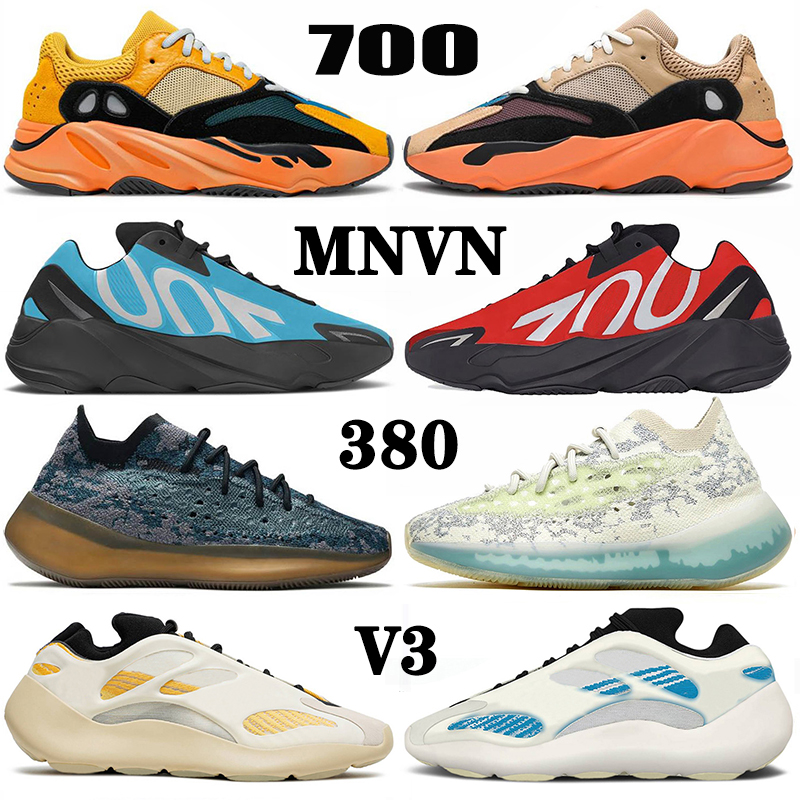 

kanye west shoes 700 v2 380 Alien Blue 450 Running Shoe for Men Women Cream Sun Runner Enflamme Amber Azareth V3 Azael Alvah Covellite Sneakers Trainers Size 36-46, B25 36-46 tephra