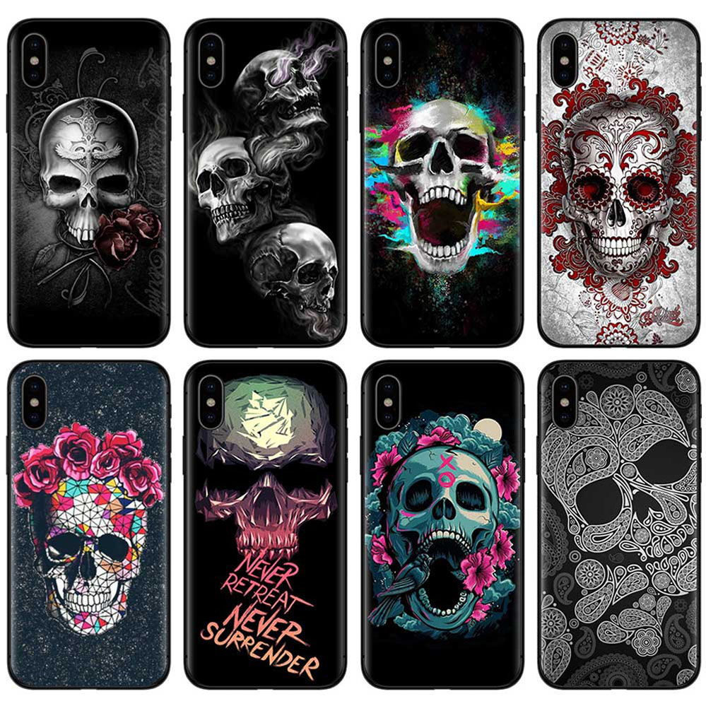 

Wholesale 13 Mobile Cell Phone Cases For Iphone 13mini 13pro 13promax 12promax 12 12pro 12mini 11promax 11pro 11 Xsmax Xr X/xs 7 8 6 Mini Pro Promax Halloween Scary Skull, Leave item message