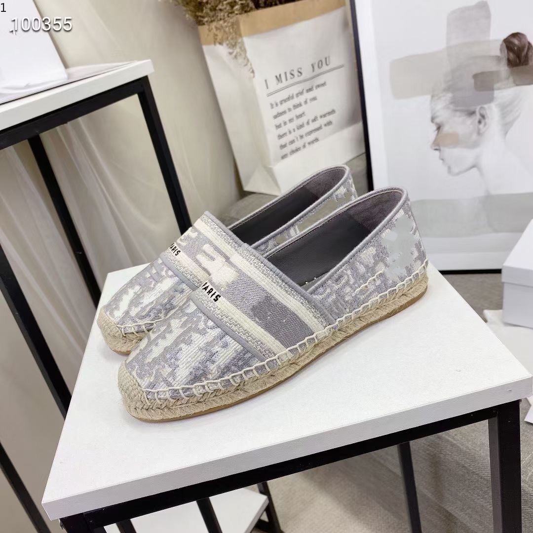 

Dio platform vintage sandalluxury Espadrilles Plate-forme designer womenluxe sandale fisherman size 35-40 letters mkj001