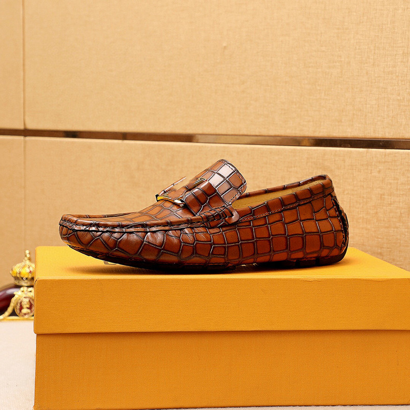 

2021 Top Quality Matte Leather Platform Handmade Chaussures mens designers dress Gen uine Metal snap Peas wedding classic fashion big size loafers 38-46, #01