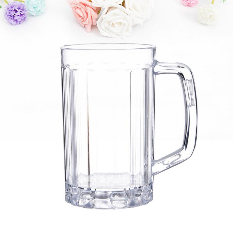 

Mugs 2pcs 500ML Transparent Beer Mug Cup Drinking Household Water, As shown