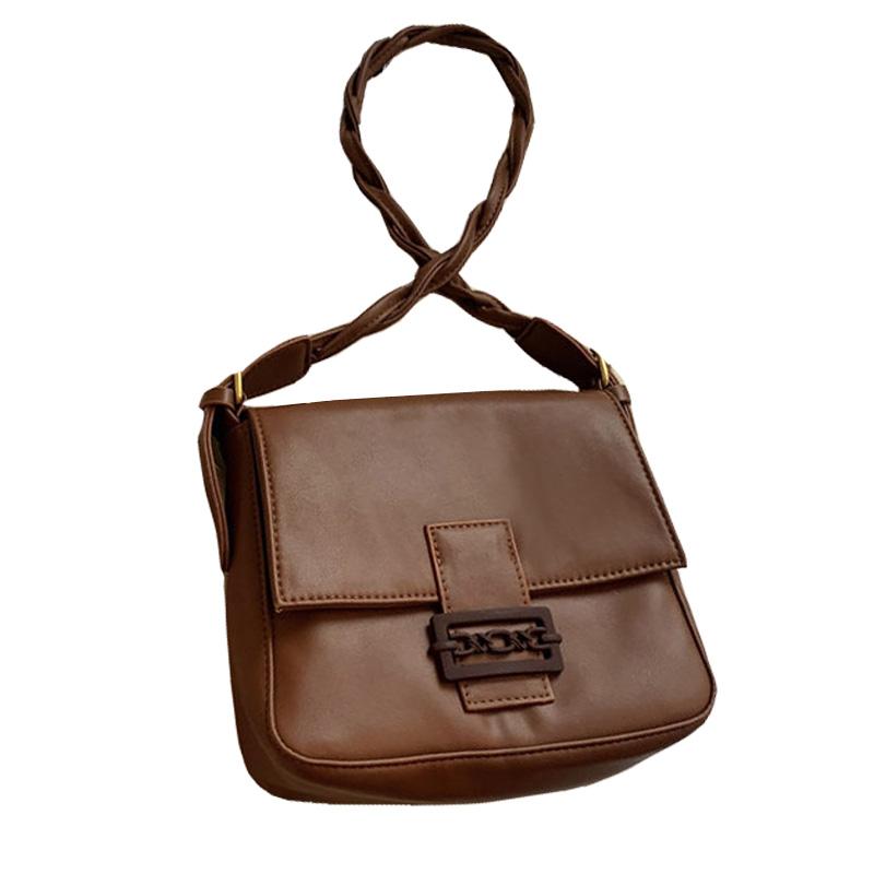 

Cross Body Women's Solid Pu Bracelet, Girl Messenger Bag, Fashion Retro Handbag, 04