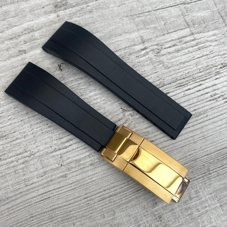 mens watch band high quality oyster bracelects with Clasp design GMT luxury gmt sub watchbands waterproof 20mm rubber strap Accessories Watchstrap b
