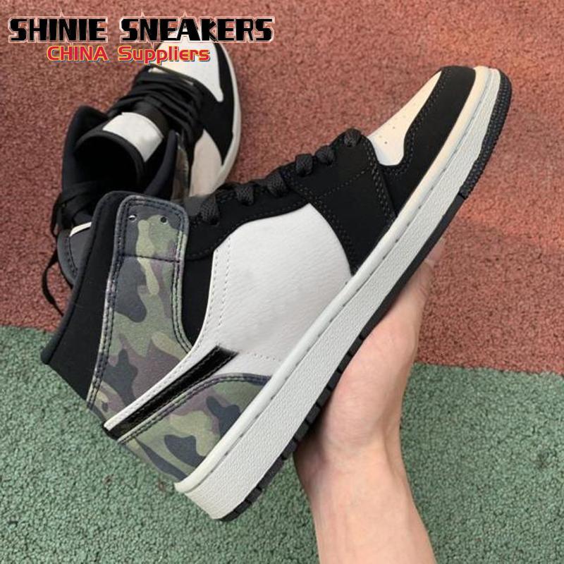 

Jumpman 1 Mid Camo () LIGHT BONE BLACK High Top Sneakers man women comfortable sneakers shoes schoenen, #1