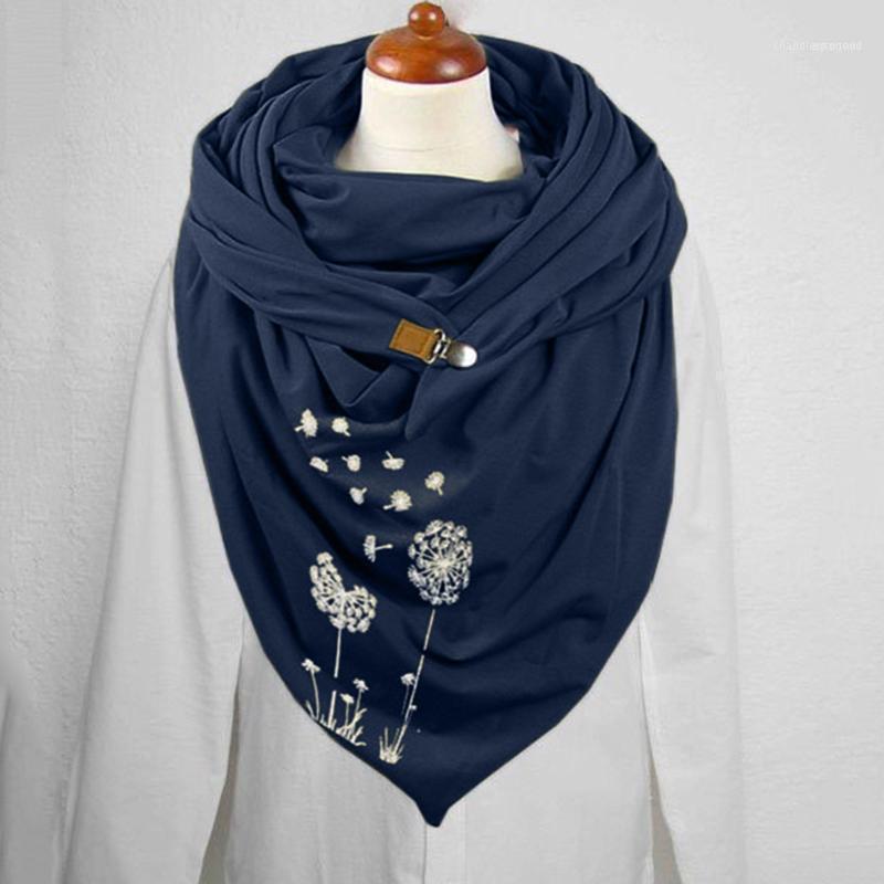 

Scarves Winter Scarf Women Fashion Luxury Designer Soild Printing Button Soft Wrap Casual Warm Shawls Foulard Femme1