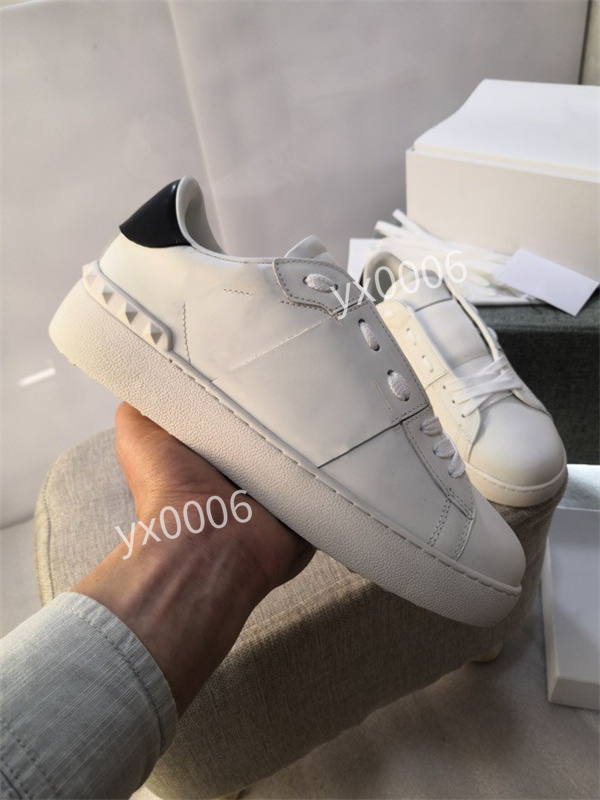 

Designer Red Bottom Casual Shoes Studded Spikes Sneakers Men Women Trainers Fashion Platform Insider Sneaker Low Cut Suede Shoe ht210301, Choose the color