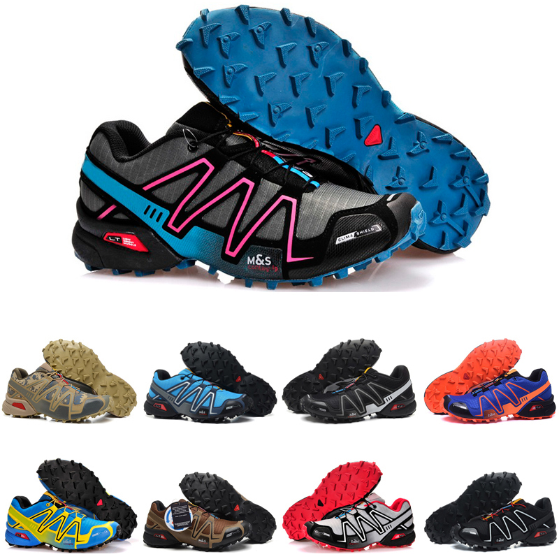 

original speed cross 3 outdoor mens running shoes SpeedCross runner Jogging III Black Green Pink Grey #62 Men Trainers Sports Sneakers chaussures zapatos, Color #27