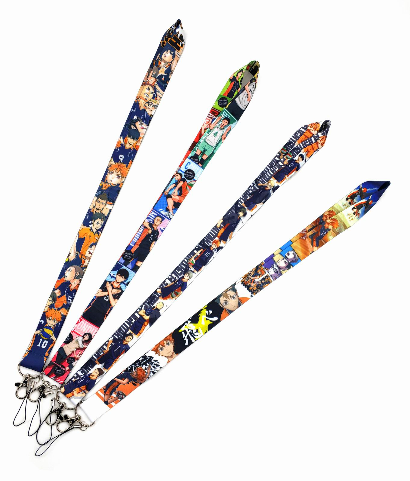 

Wholesale 20pcs Cartoon Japan Anime Haikyuu!! Straps lanyard Key Chain ID card hang rope Sling Neck strap Pendant boy girl Gifts