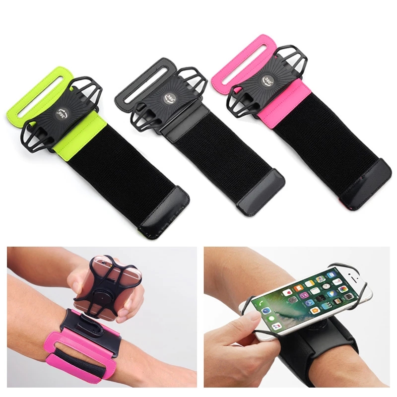 

Removable Armband Holder for Mobile Phone Sport Bracelet Outdoor Wrist Smartphone Stand Arm Band fors Cell phones, As picture