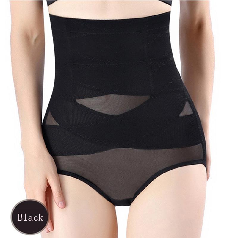 

Women's Shapers Mesh Cross Straps Belly Flat Tummy Control Body Shaping Panties Waist Trainer BuLift Hip Push Up Underwear Female, Beige