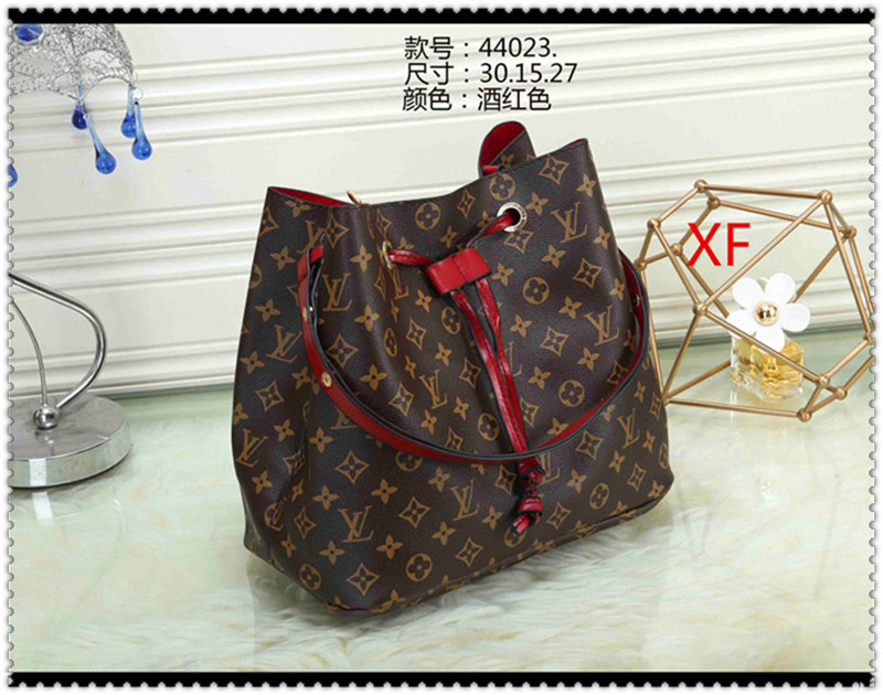 

LV Louis Fashion Crossbody Shoulder HandBag Women Purse Messenger Bags Wallet Tote Clutch Bag Vitton YSL 44023, Red;black